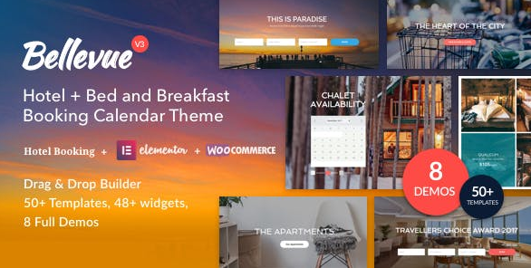 Bellevue v3.2.11 | Hotel + Bed and Breakfast Booking Calendar Theme