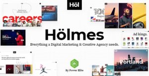 Holmes – Digital Agency WordPress Theme v1.3.1 Nulled