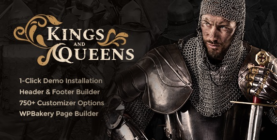 Kings & Queens v1.1.5 | Historical Reenactment WordPress Theme