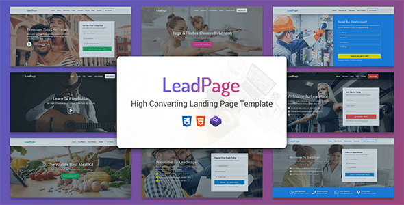 LeadPage v1.0 - Multipurpose Marketing HTML Landing Page Template