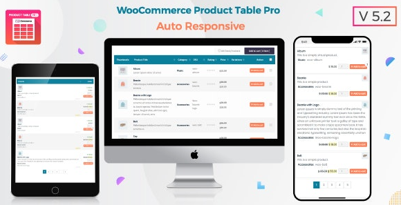 Woo Product Table Pro v7.0.2 - WooCommerce Product Table view solution