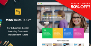 Masterstudy &#8211; Education WordPress Theme for Learning, Training Education Center v4.1.2 Nulled