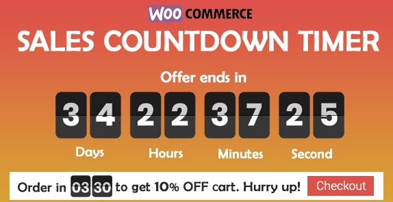 Checkout Countdown v1.0.1.1 - Sales Countdown Timer for WooCommerce and WordPress