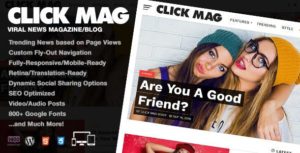 Click Mag – Viral WordPress News Magazine/Blog Theme v3.2.0 nulled