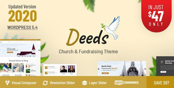 Deeds v7.6 - Best Responsive Nonprofit Church WordPress Theme
