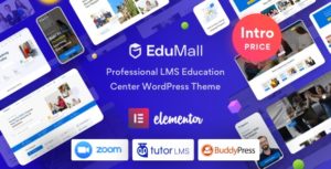 EduMall &#8211; Professional LMS Education Center WordPress Theme v1.0.1 nulled