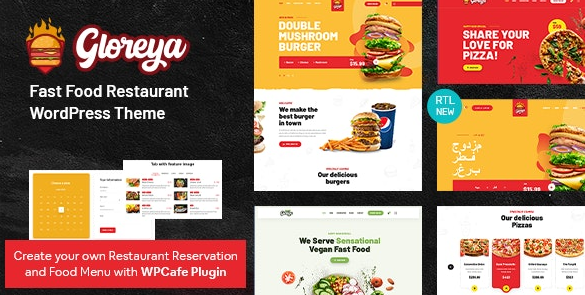 Gloreya v1.7 - Restaurant Fast Food & Delivery WooCommerce Theme