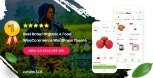 Greenmart – Organic &amp; Food Woocommerce WordPress Theme v3.0.1 nulled