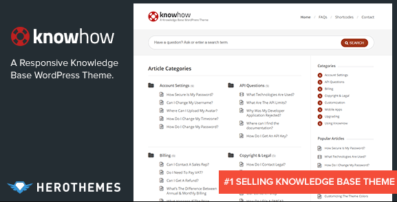 KnowHow v1.1.12 - A Knowledge Base WordPress Theme