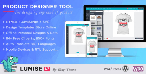 Lumise Product Designer | WooCommerce WordPress v1.9.7