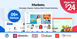 Marketo – ECommerce &amp; Multivendor A Woocommerce WordPress Theme v2.9 nulled