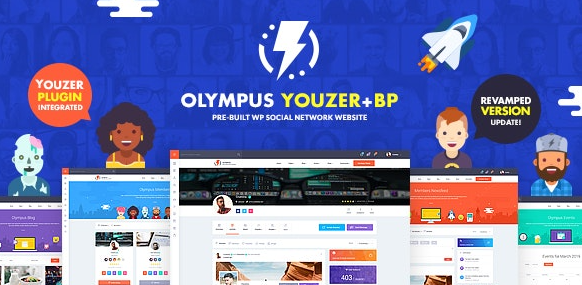 Olympus v3.9.1 - Powerful BuddyPress Theme for Social Networking