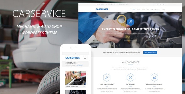 Car Service v6.0 - Mechanic Auto Shop WordPress Theme