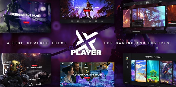 PlayerX v1.10.1 - A High-powered Theme for Gaming and eSports