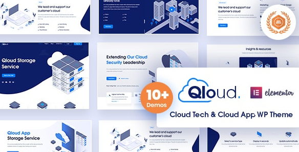 Qloud v1.9 - Cloud Computing, Apps & Server WordPress Theme