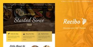 Recibo – Restaurant / Food / Cook WordPress Theme v1.3.0 nulled