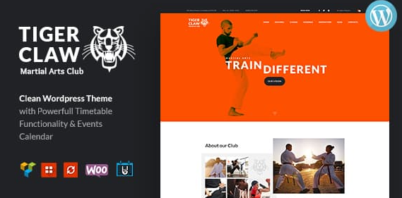 Tiger Claw v1.1.2 | Martial Arts School and Fitness Center WordPress Theme