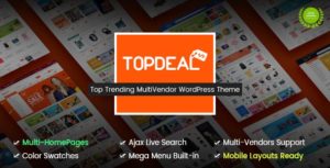 TopDeal – Multi Vendor Marketplace WordPress Theme (Mobile Layouts Ready) v1.9.3 Nulled