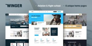 Winger – Aviation &amp; Flight School WordPress Theme v1.0.2 nulled