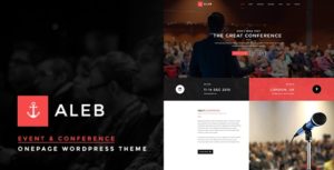 Aleb – Event Conference Onepage WordPress Theme v1.3.4 nulled