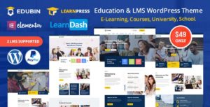 Edubin – Education LMS WordPress Theme v6.7.6