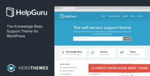 HelpGuru – A Self-Service Knowledge Base WordPress Theme v1.7.5 nulled