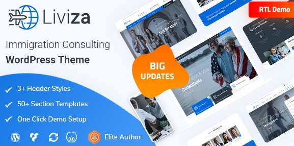 Liviza v2.4 - Immigration Consulting WordPress Theme