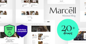 Marcell – Personal Blog &amp; Magazine WordPress Theme v1.2.3 nulled