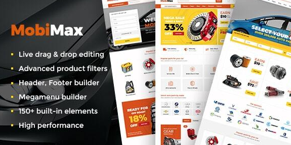 Mobimax v3.5 - Auto Parts WordPress Theme + WooCommerce Shop