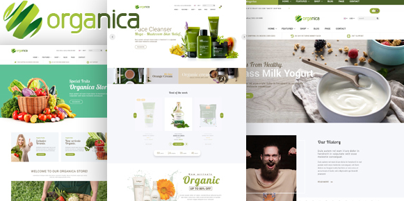 Organica v1.5.5 - Organic, Beauty, Natural Cosmetics, Food, Farm and Eco WordPress Theme