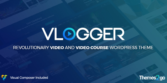 Vlogger v2.6.0: Professional Video & Tutorials WordPress Theme