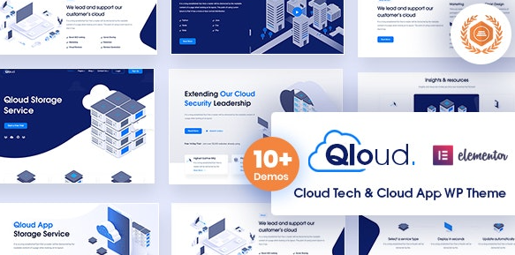 Qloud v2.2 - Cloud Computing, Apps & Server WordPress Theme