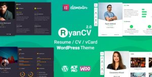 RyanCV – CV/Resume WordPress Theme v2.0.4 nulled
