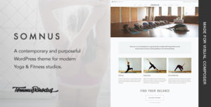 Somnus – Yoga &amp; Fitness Studio WordPress Theme v1.0.9 nulled