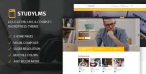 Studylms – Education LMS &amp; Courses WordPress Theme v1.18 nulled