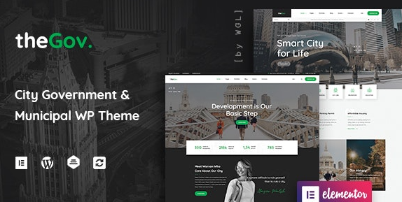 TheGov v1.1.3 - Municipal and Government WordPress Theme Nulled