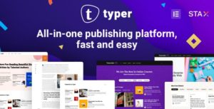 Typer – Amazing Blog and Multi Author Publishing Theme v1.9.7 nulled