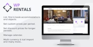 WP Rentals &#8211; Booking Accommodation WordPress Theme v3.1.1 Nulled