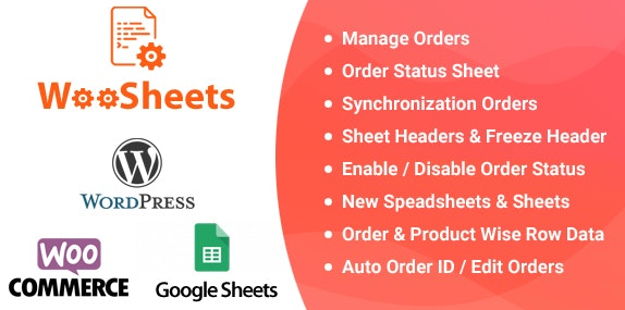 WooSheets v5.0 - Manage WooCommerce Orders with Google Spreadsheet