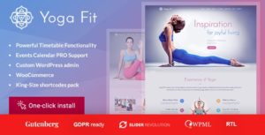 Yoga Fit – Sports, Fitness &amp; Gym WordPress Theme v1.2.9 nulled