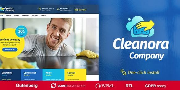 Cleanora v1.0.6 - Cleaning Services Theme