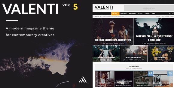 Valenti v5.6.2 - WordPress HD Review Magazine News Theme