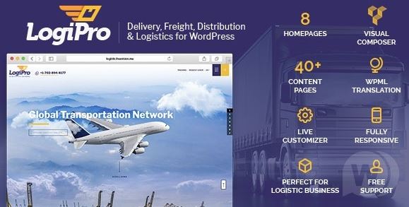 LogiPro - Delivery, Freight, Distribution & Logistics for WordPress