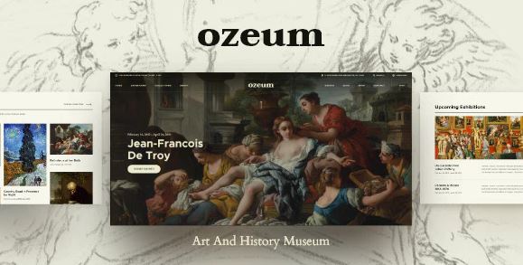 Ozeum - Modern Art Gallery and Creative Online Museum WordPress Theme