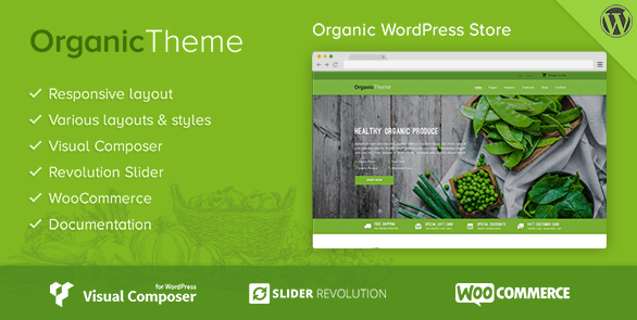 Organic - Farm & Food WordPress Theme
