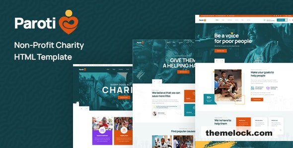 Paroti - Non Profit Charity HTML Template